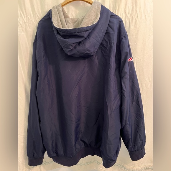 Men’s Reversible Patriots Jacket with Hood Size XXL - Picture 3 of 5